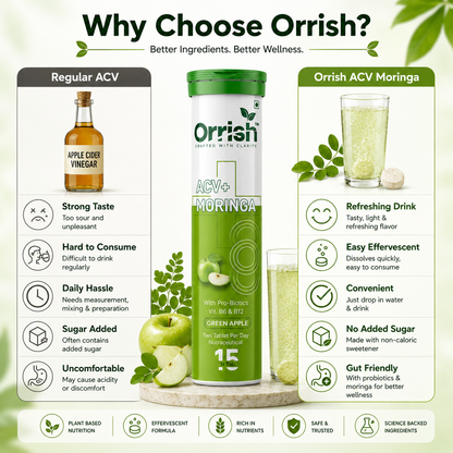 Apple Cider Vinegar with Moringa for Craving Control