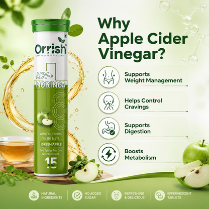 Apple Cider Vinegar with Moringa for Craving Control