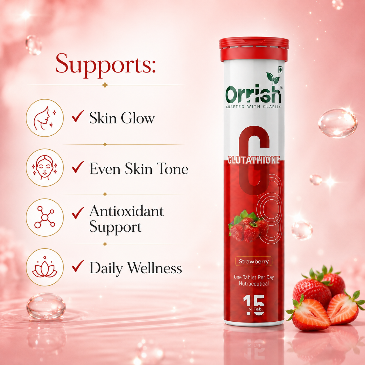 Glow - Glutathione Tablets for Glowing & Brightening Skin