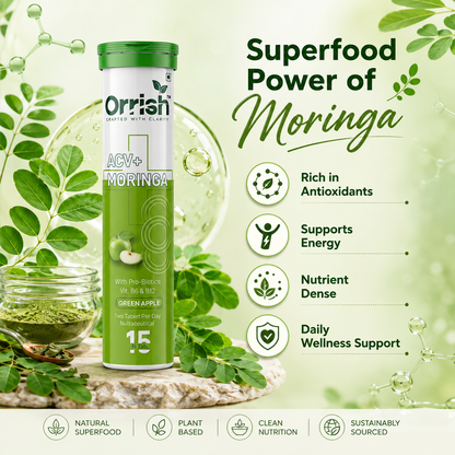 Apple Cider Vinegar with Moringa for Craving Control