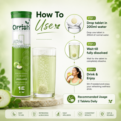 Apple Cider Vinegar with Moringa for Craving Control