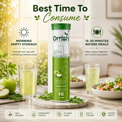 Apple Cider Vinegar with Moringa for Craving Control