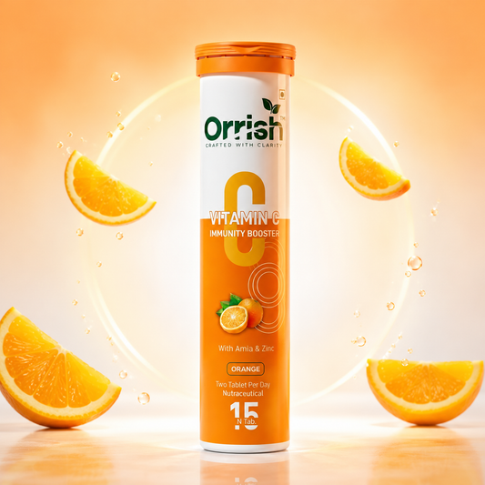 Vitamin C Effervescent Tablets with Amla & Zinc for Immunity & Antioxidant Support