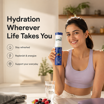 Electrolyte Effervescent Tablets for Hydration & Energy
