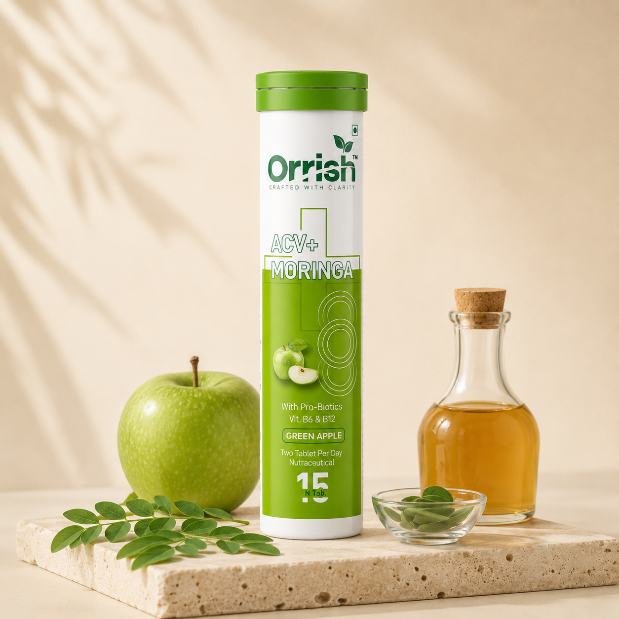 ACV + Moringa for Craving Control | Green Apple Flavour