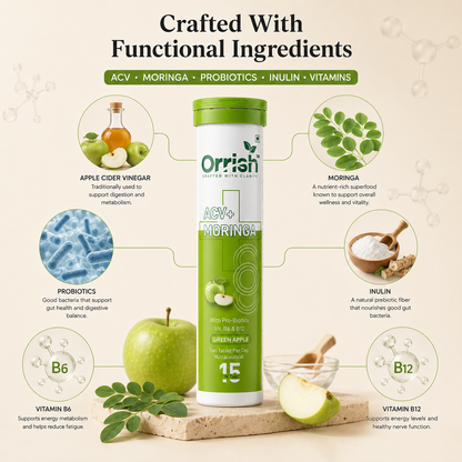 ACV + Moringa for Craving Control | Green Apple Flavour