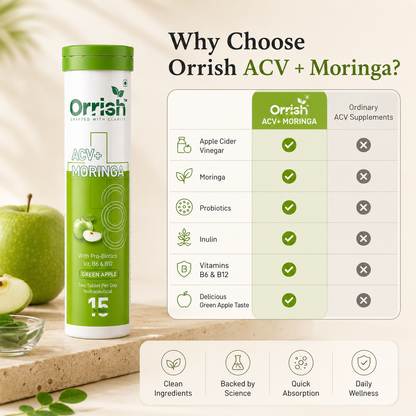 ACV + Moringa for Craving Control | Green Apple Flavour