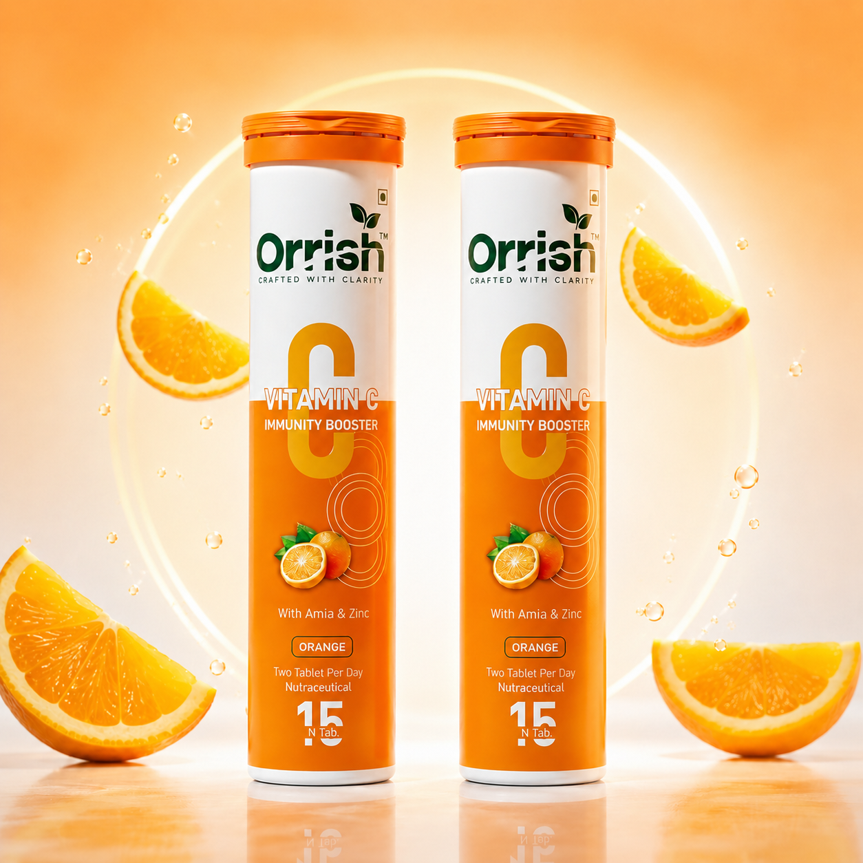 Vitamin C Effervescent Tablets with Amla & Zinc for Immunity & Antioxidant Support